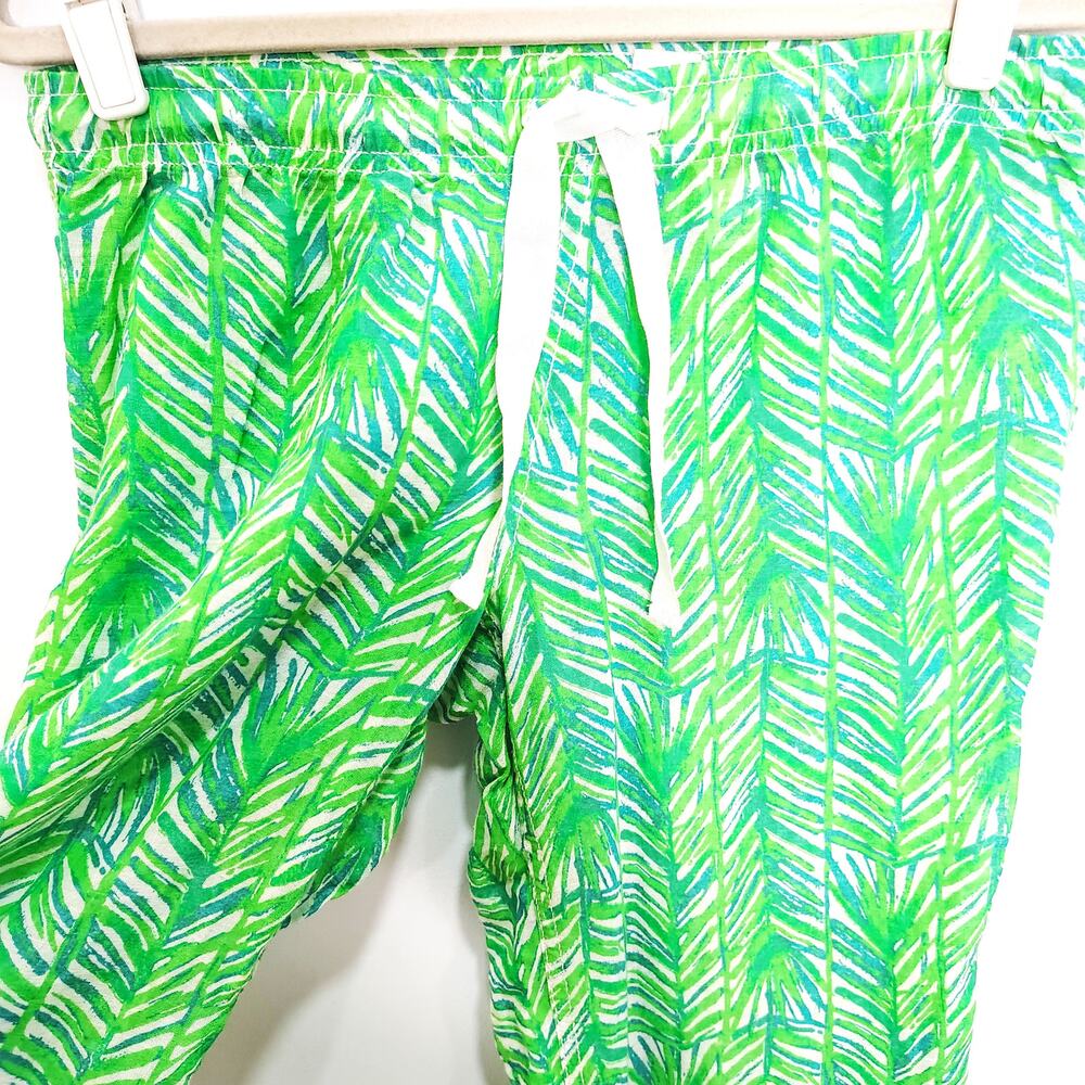 Lilly Pulitzer Womens Small Lolani Pants Elephant Tropical 100% Cotton Resort - Picture 6 of 10